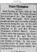 Roy and Idonia Thompson Tracy Marriage announcement Roy and Idonia Thompson Tracy Marriage announcement