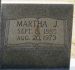 Martha Jane (Brockman) Kerby Tombstone